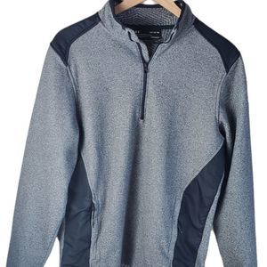 Under Armour Gray & Black 3/4 Zip  Pullover